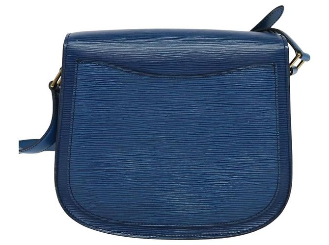 LOUIS VUITTON Borsa a Spalla Epi Saint Cloud GM Blu Toledo M52195 LV Auth ep8466 - vista 3