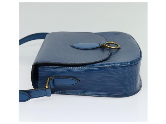 LOUIS VUITTON Borsa a Spalla Epi Saint Cloud GM Blu Toledo M52195 LV Auth ep8466 - vista 4