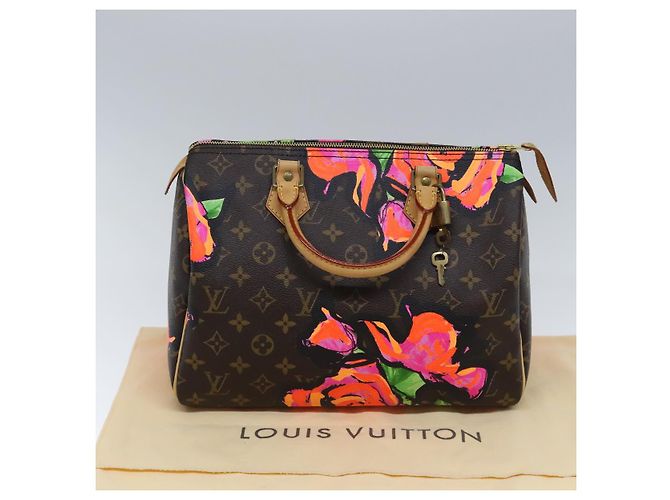 LOUIS VUITTON Monogram Rose Speedy 30 Borsa a Mano Arancione Rosa M48610 Auth 89406SAV Monogramma - vista 12