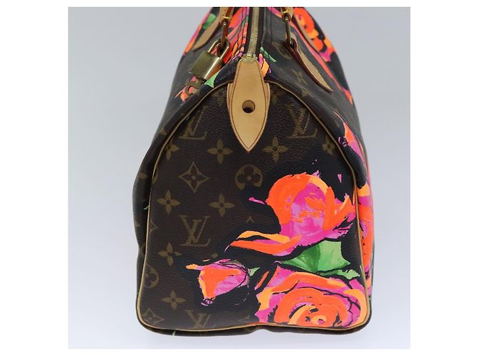 LOUIS VUITTON Monogram Rose Speedy 30 Borsa a Mano Arancione Rosa M48610 Auth 89406SAV Monogramma - vista 3