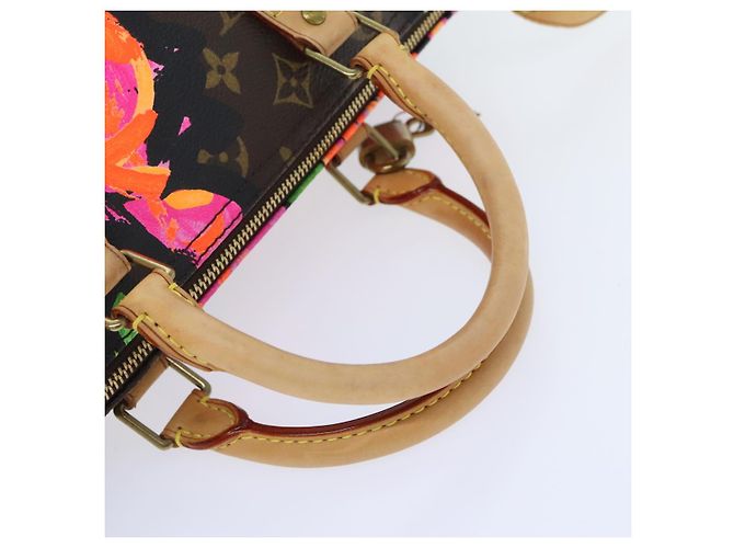 LOUIS VUITTON Monogram Rose Speedy 30 Borsa a Mano Arancione Rosa M48610 Auth 89406SAV Monogramma - vista 7