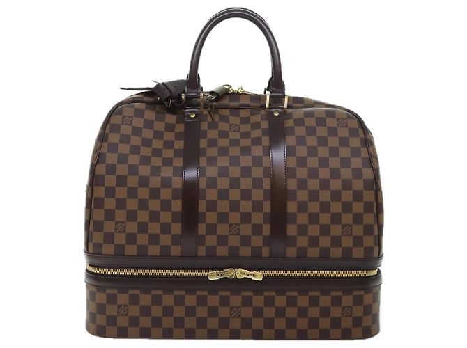 LOUIS VUITTON Borsa Sportiva Boston Damier Ebene SPO LV Auth 91129SV - vista 13