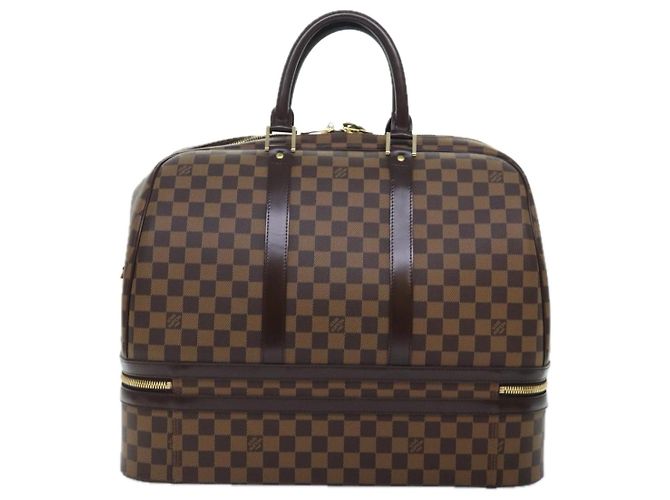 LOUIS VUITTON Borsa Sportiva Boston Damier Ebene SPO LV Auth 91129SV - vista 2