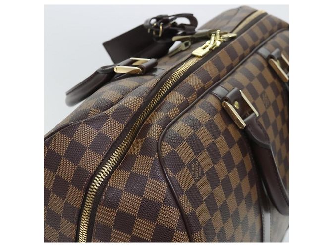 LOUIS VUITTON Borsa Sportiva Boston Damier Ebene SPO LV Auth 91129SV - vista 6