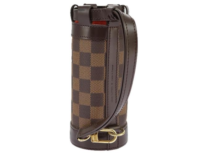 LOUIS VUITTON Estojo para bolas de golfe GOLF CUP 2002 HAWAII Damier Ebene M99119 Auth 98910V - vista 2