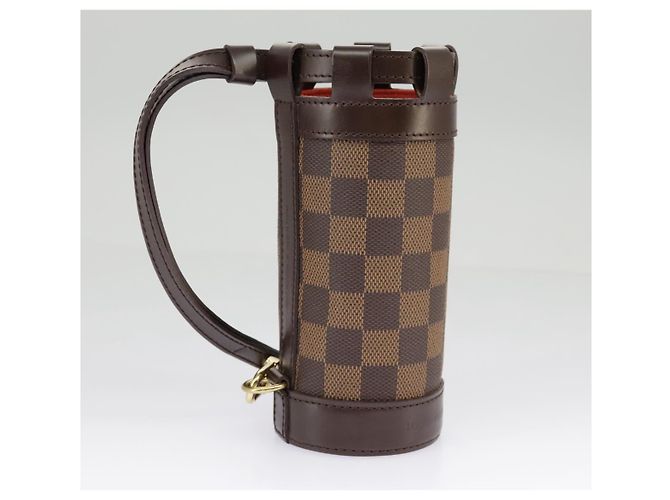 LOUIS VUITTON Estojo para bolas de golfe GOLF CUP 2002 HAWAII Damier Ebene M99119 Auth 98910V - vista 3