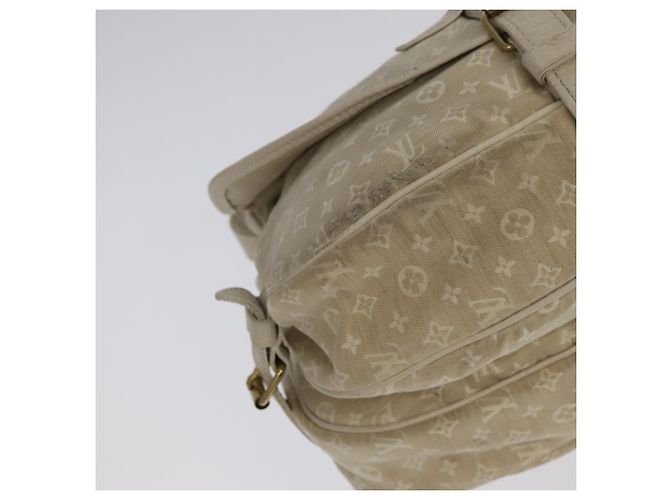 LOUIS VUITTON Borsa a Spalla Monogram Mini Lin Saumur PM Avorio M95314 Auth kk368V Crudo - vista 15