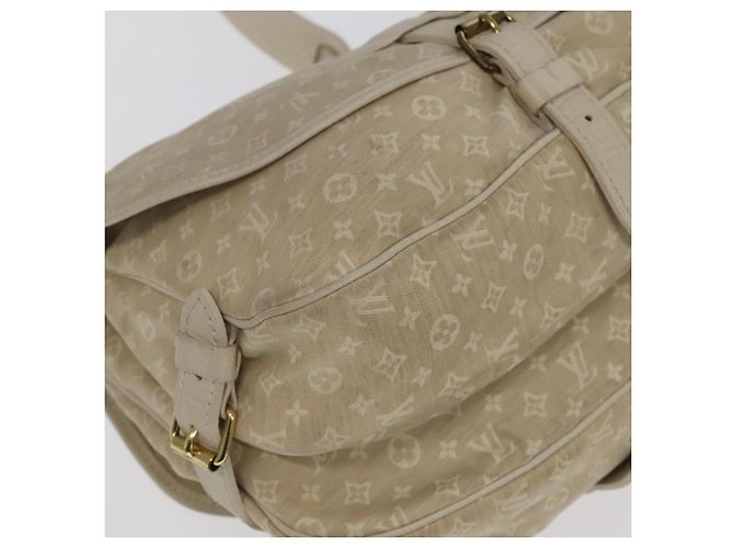 LOUIS VUITTON Borsa a Spalla Monogram Mini Lin Saumur PM Avorio M95314 Auth kk368V Crudo - vista 17