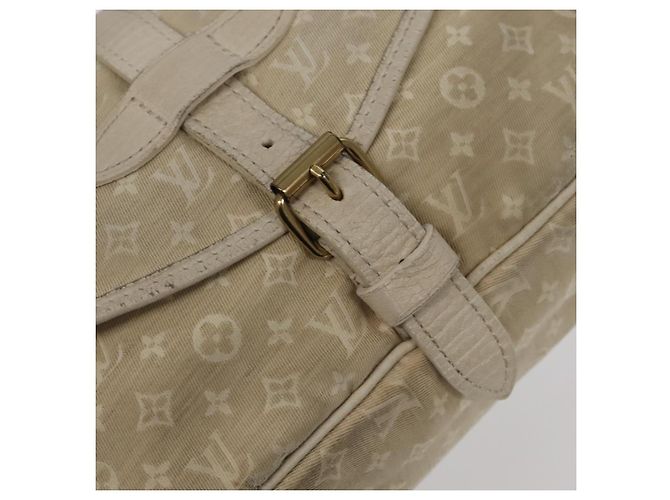 LOUIS VUITTON Borsa a Spalla Monogram Mini Lin Saumur PM Avorio M95314 Auth kk368V Crudo - vista 21