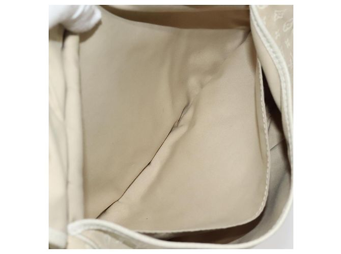 LOUIS VUITTON Borsa a Spalla Monogram Mini Lin Saumur PM Avorio M95314 Auth kk368V Crudo - vista 27