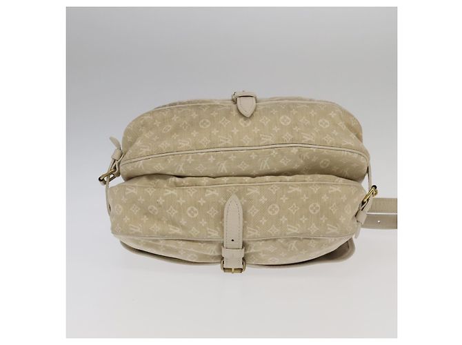 LOUIS VUITTON Borsa a Spalla Monogram Mini Lin Saumur PM Avorio M95314 Auth kk368V Crudo - vista 5