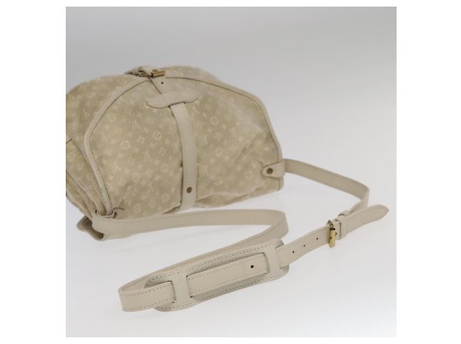 LOUIS VUITTON Borsa a Spalla Monogram Mini Lin Saumur PM Avorio M95314 Auth kk368V Crudo - vista 7