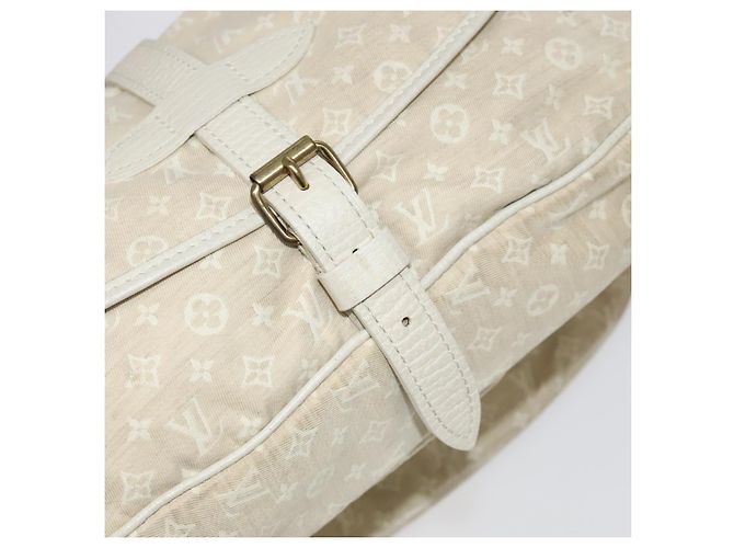 LOUIS VUITTON Borsa a Spalla Monogram Mini Lin Saumur PM Avorio M95314 Auth kk368V Crudo - vista 9