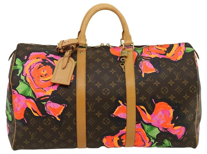 LOUIS VUITTON Monogram Rose Keepall 50 Borsa Boston M48605 LV Auth 29944SV Monogramma - vista 13