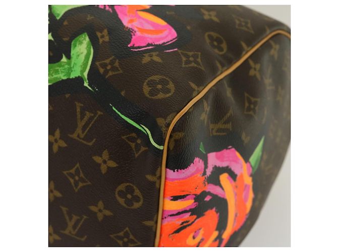 LOUIS VUITTON Monogram Rose Keepall 50 Borsa Boston M48605 LV Auth 29944SV Monogramma - vista 15