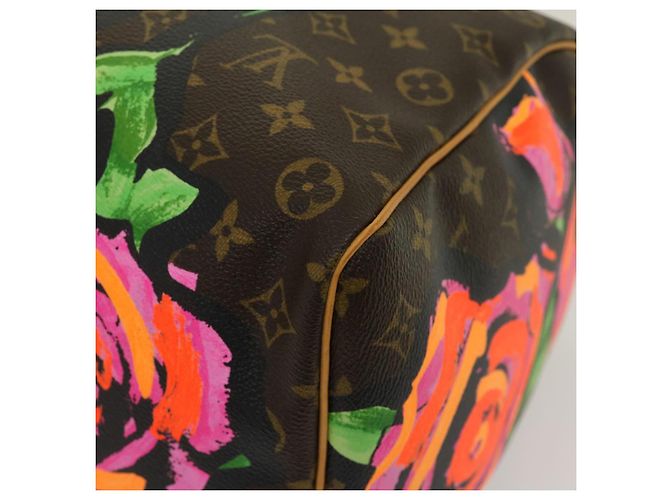 LOUIS VUITTON Monogram Rose Keepall 50 Borsa Boston M48605 LV Auth 29944SV Monogramma - vista 16