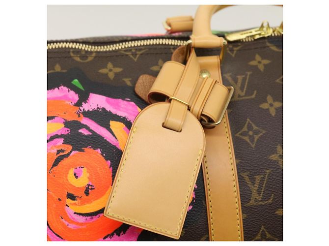 LOUIS VUITTON Monogram Rose Keepall 50 Borsa Boston M48605 LV Auth 29944SV Monogramma - vista 22