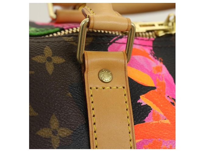 LOUIS VUITTON Monogram Rose Keepall 50 Borsa Boston M48605 LV Auth 29944SV Monogramma - vista 24
