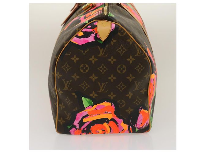 LOUIS VUITTON Monogram Rose Keepall 50 Borsa Boston M48605 LV Auth 29944SV Monogramma - vista 3