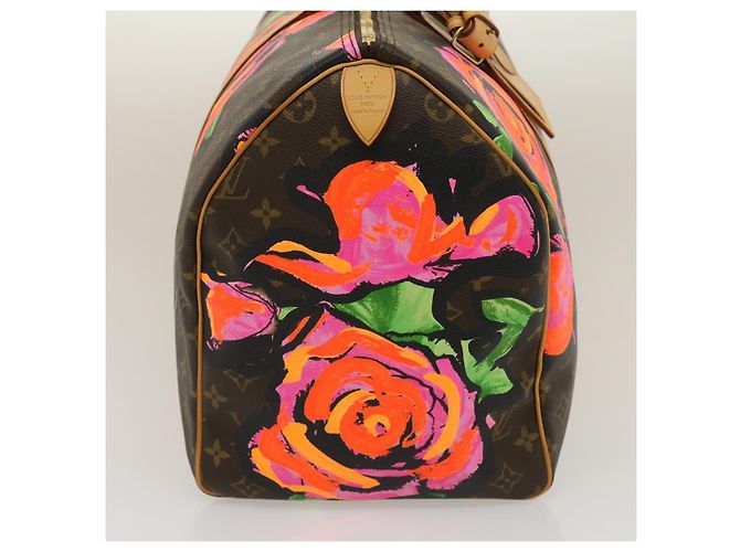 LOUIS VUITTON Monogram Rose Keepall 50 Borsa Boston M48605 LV Auth 29944SV Monogramma - vista 4