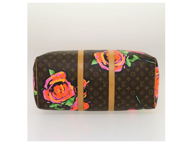 LOUIS VUITTON Monogram Rose Keepall 50 Borsa Boston M48605 LV Auth 29944SV Monogramma - vista 5