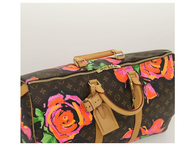 LOUIS VUITTON Monogram Rose Keepall 50 Borsa Boston M48605 LV Auth 29944SV Monogramma - vista 6