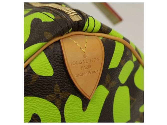 LOUIS VUITTON Monogram graffiti Keepall 50 Borsa Boston Verde M93700 Auth 29946SV Verde chiaro Monogramma - vista 19