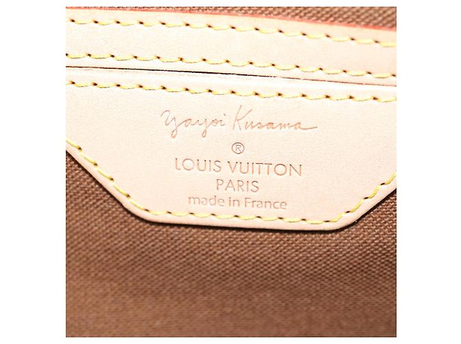 LOUIS VUITTON Monogram Yayoi Kusama Keepall Bandouliere55 Borsa M40695 Auth 30515SV Rosso Monogramma - vista 23