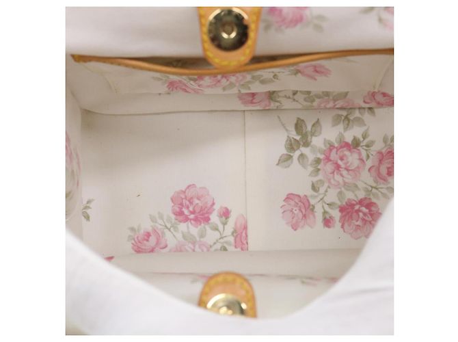 LOUIS VUITTON Borsa a Mano Abelia Monogram Multicolore Satin Bianco M92936 LV 32798SV - vista 10