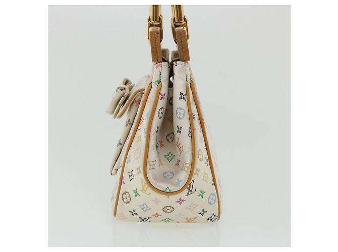 LOUIS VUITTON Borsa a Mano Abelia Monogram Multicolore Satin Bianco M92936 LV 32798SV - vista 3