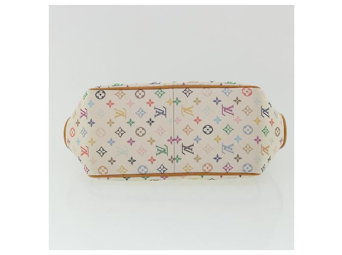 LOUIS VUITTON Borsa a Mano Abelia Monogram Multicolore Satin Bianco M92936 LV 32798SV - vista 5