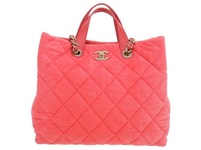 CHANEL Borsa a catena Pile 2way Rosa CC Auth ar9158SAV - vista 13