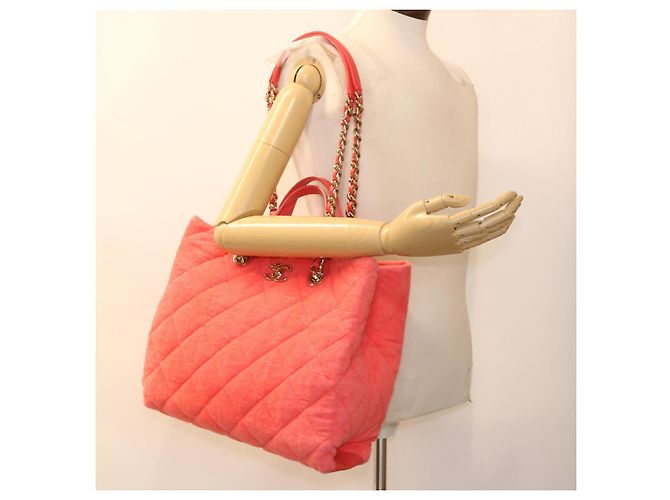 CHANEL Borsa a catena Pile 2way Rosa CC Auth ar9158SAV - vista 33