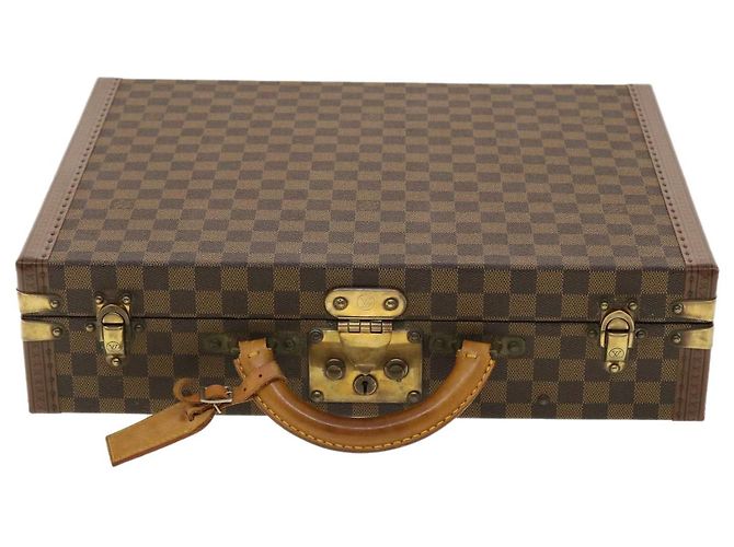 LOUIS VUITTON Trunk Presidente Damier Ebene SPO LV Auth 39928SV - vista 13