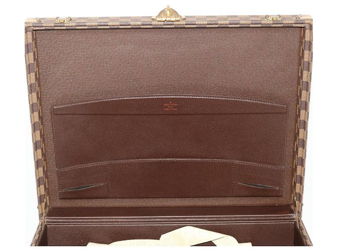 LOUIS VUITTON Trunk Presidente Damier Ebene SPO LV Auth 39928SV - vista 8