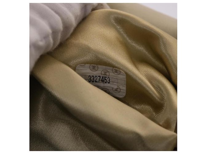 CHANEL Schultertasche Matelassé Canvas Hellblau Weiß CC Auth 48071AV - Ansicht 11