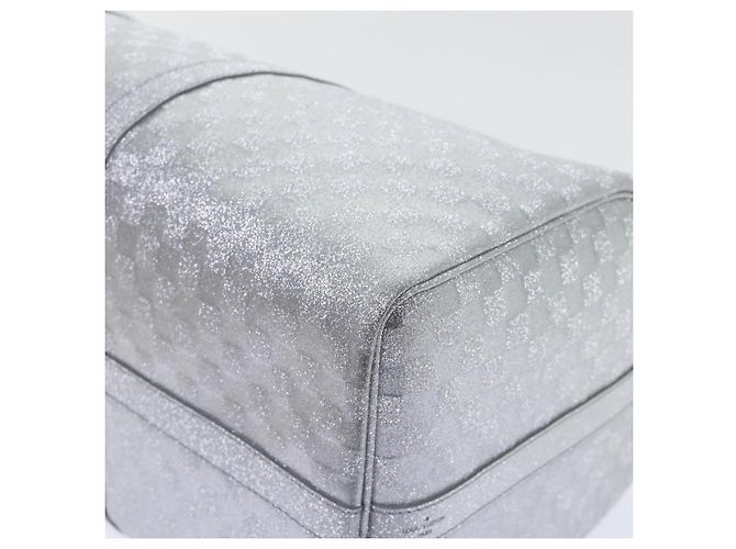 LOUIS VUITTON Borsa Keepall Bandoulière 50 Damier Glitter N58041 Auth LV 52528SV Argento - vista 16