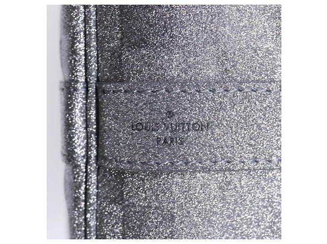 LOUIS VUITTON Borsa Keepall Bandoulière 50 Damier Glitter N58041 Auth LV 52528SV Argento - vista 17