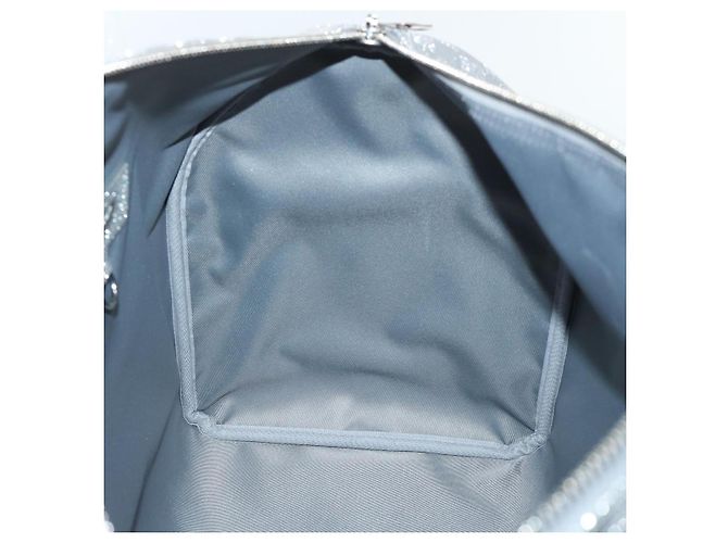 LOUIS VUITTON Borsa Keepall Bandoulière 50 Damier Glitter N58041 Auth LV 52528SV Argento - vista 21