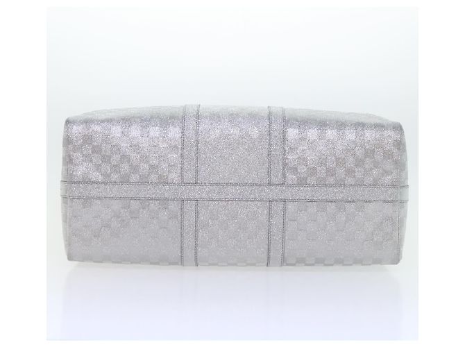 LOUIS VUITTON Borsa Keepall Bandoulière 50 Damier Glitter N58041 Auth LV 52528SV Argento - vista 5