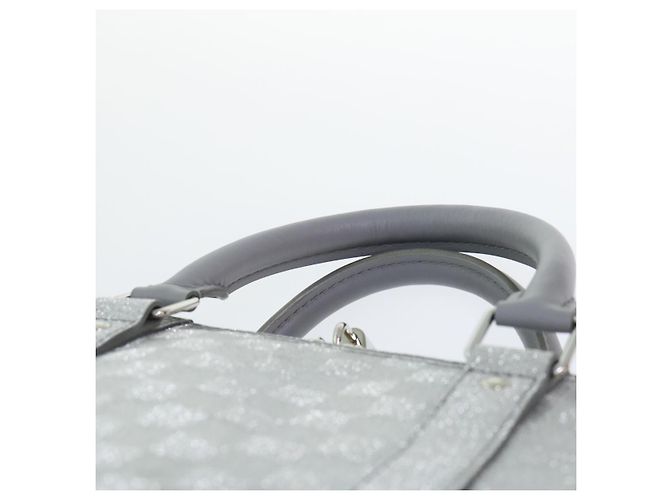 LOUIS VUITTON Borsa Keepall Bandoulière 50 Damier Glitter N58041 Auth LV 52528SV Argento - vista 8