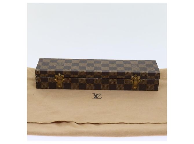 ASTUCCIO PER OROLOGI Damier Ebene LOUIS VUITTON Auth yk8757SV - vista 12