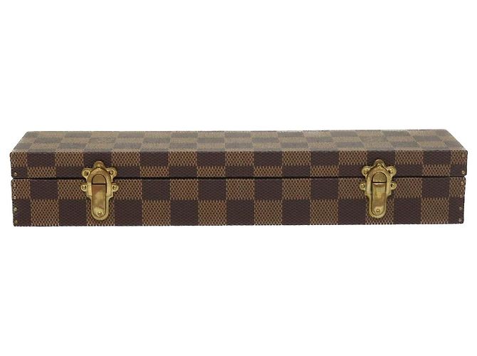 ASTUCCIO PER OROLOGI Damier Ebene LOUIS VUITTON Auth yk8757SV - vista 13