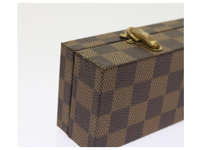 ASTUCCIO PER OROLOGI Damier Ebene LOUIS VUITTON Auth yk8757SV - vista 14