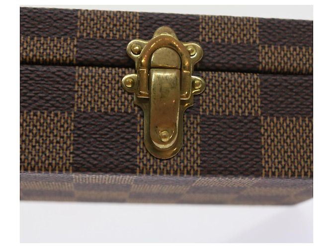 ASTUCCIO PER OROLOGI Damier Ebene LOUIS VUITTON Auth yk8757SV - vista 17