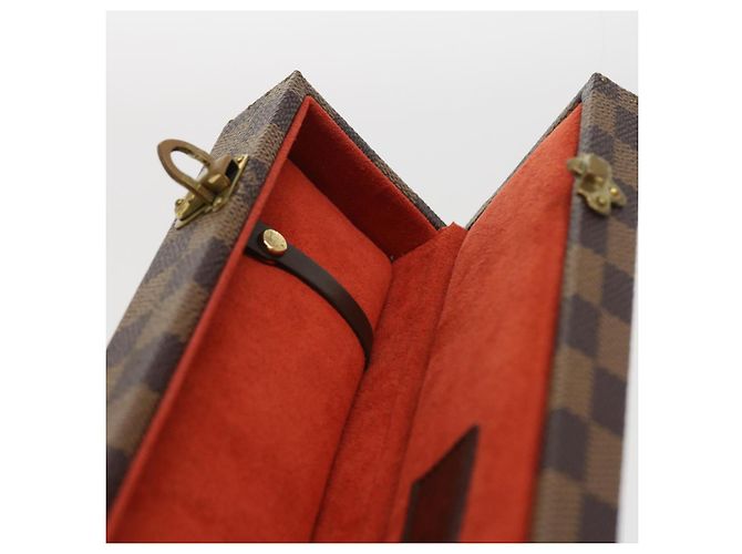 ASTUCCIO PER OROLOGI Damier Ebene LOUIS VUITTON Auth yk8757SV - vista 19
