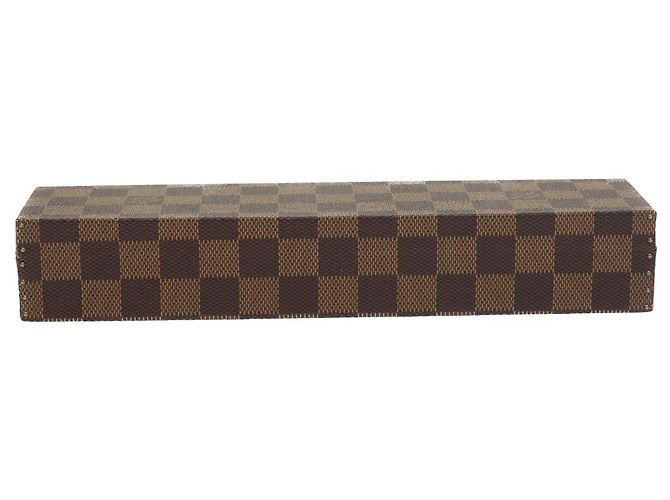 ASTUCCIO PER OROLOGI Damier Ebene LOUIS VUITTON Auth yk8757SV - vista 2