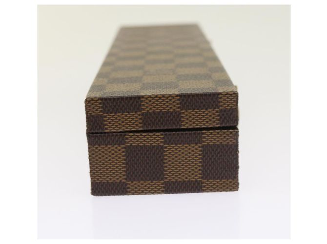 ASTUCCIO PER OROLOGI Damier Ebene LOUIS VUITTON Auth yk8757SV - vista 4