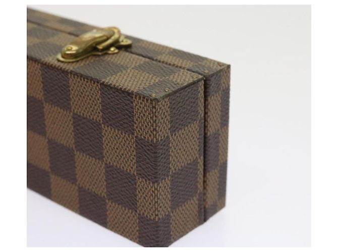 ASTUCCIO PER OROLOGI Damier Ebene LOUIS VUITTON Auth yk8757SV - vista 7