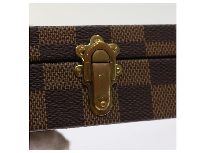 ASTUCCIO PER OROLOGI Damier Ebene LOUIS VUITTON Auth yk8757SV - vista 8